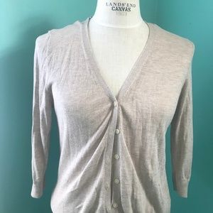 Old Navy Light Oat Colored V-neck Cardigan
